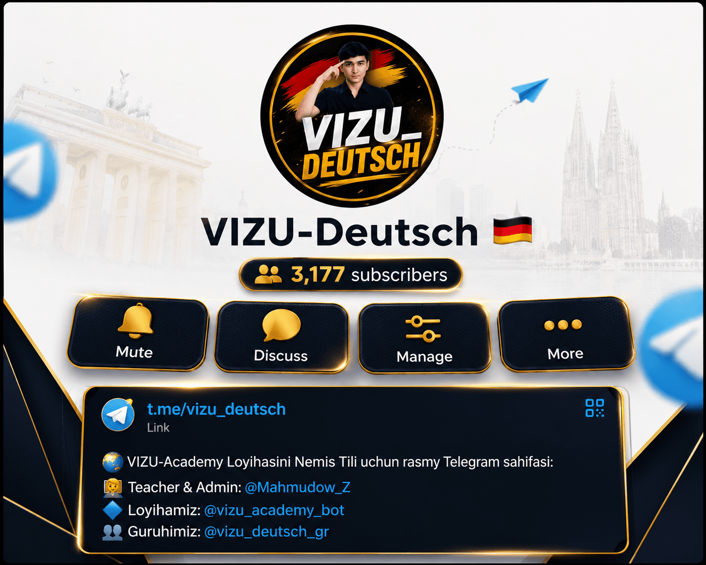 VIZU Deutsch Telegram channel